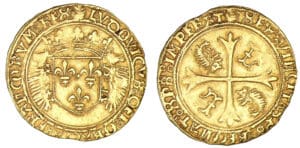 Louis XII - Ecu d'or aux porcs- épics (Dijon)