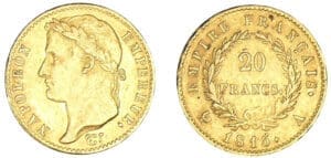 20 francs Napoléon 100 jours 1815 A (Paris)