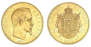 50 francs Napoléon III tête nue 1855 A (Paris)