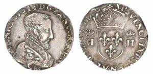 Henri II - Teston à la tête nue 3ème type 1559 K (Bordeaux)