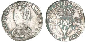 Charles IX - Teston 2ème type 1566 H (La Rochelle)