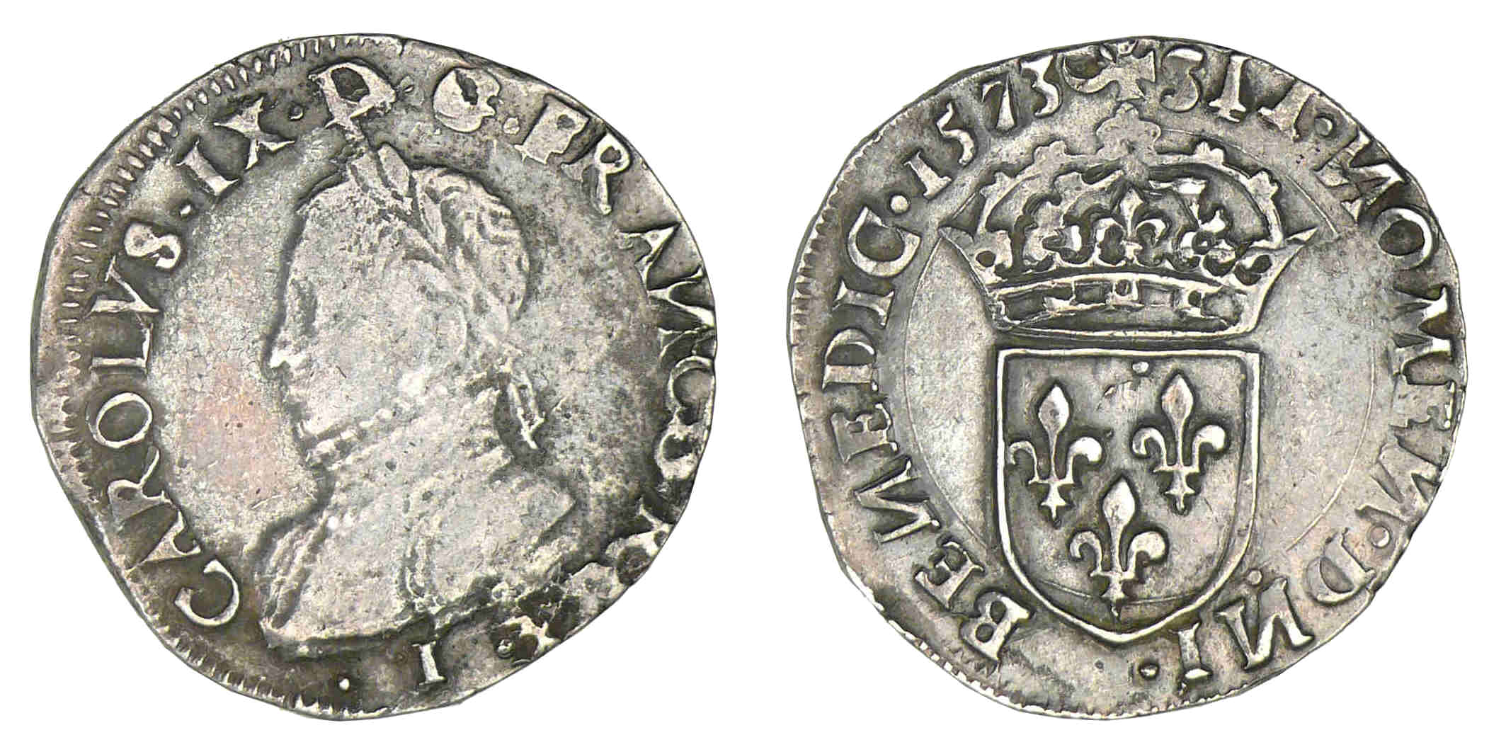 Charles IX - Teston 5ème type 1573 I (Limoges) Charles IX - Teston 5ème type 1573 I (Limoges)