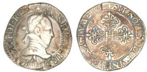 Henri III - Franc au col plat 1576 A (Paris)