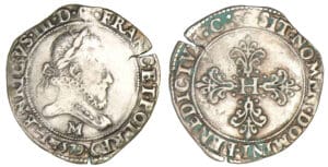 Henri III - Franc au col fraisé 1579 M (Toulouse)