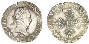 Henri III - Franc au col plat 1581 A (Paris)