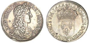 Louis XIV - Demi-écu au buste juvénile 1er poinçon 1666 & (Aix)