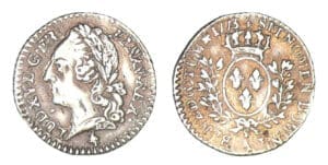 Louis XV - Vingtième d'écu à la vieille tête 1773 A (Paris)