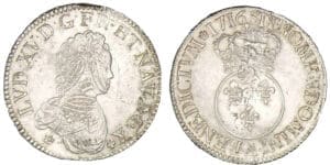 Louis XV - Ecu Vertugadin 1716 A (Paris)