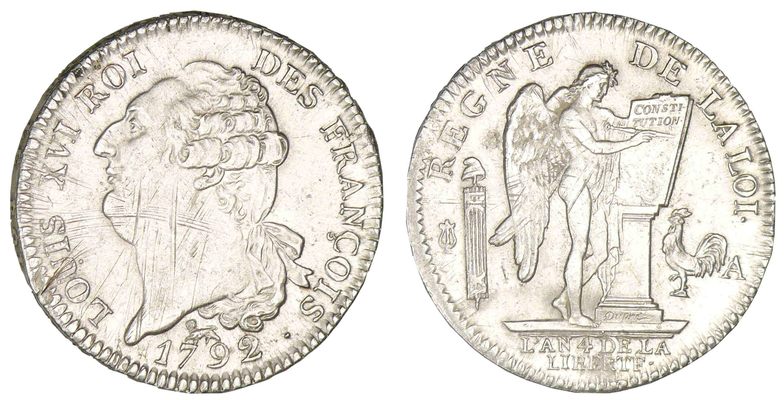 Convention - Ecu de 6 livres FRANCOISE 1792 A (Paris) Convention - Ecu de 6 livres FRANCOISE 1792 A (Paris)