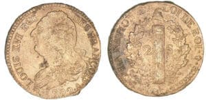 2 sols au faisceau de type FRANCOIS 1792 A (Paris)