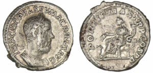 Macrin - Denier (217, Rome) - L'Abondance