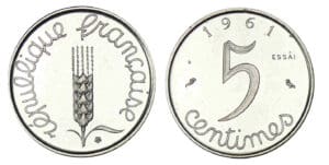 5 centimes Epi 1961 - Essai