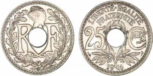 25 centimes Lindauer - Cmes souligné - 1916