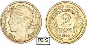 2 francs Morlon bronze-alu 1935