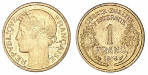 1 franc Morlon bronze-alu 1935