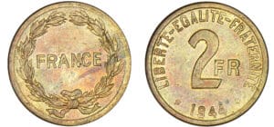 2 francs France libre 1944