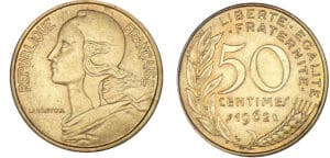 50 centimes Lagriffoul 1962, 4 plis