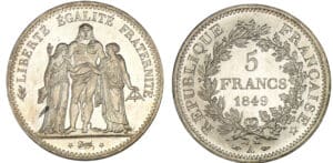 5 francs Hercule 1849 A (Paris)