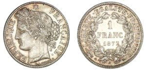 1 franc Cérès 1872 A (Paris)