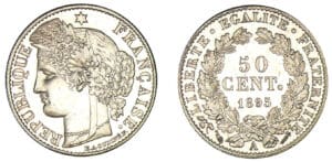 50 centimes Cérès 1895 A (Paris)