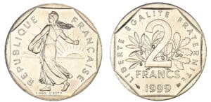 2 francs Semeuse 1999
