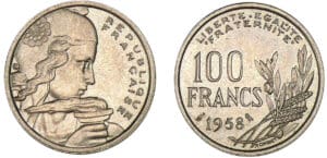 100 francs Cochet 1958 - Chouette