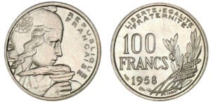 100 francs Cochet 1958