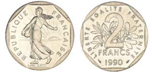 2 francs Semeuse 1990