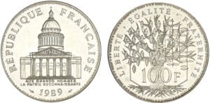 100 francs Panthéon 1989