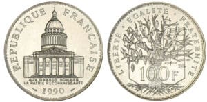 100 francs Panthéon 1990