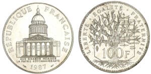 100 francs Panthéon 1987