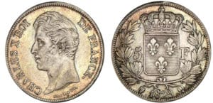 5 francs Charles X - 2ème type 1829 Q (Perpignan)