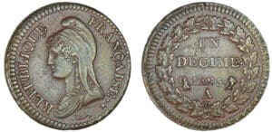 1 décime Dupré - grand module - An 5 A (Paris)