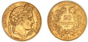 20 francs Cérès 1851 A (Paris)