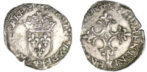 Charles IX - Sol parisis - 1570 O (Riom)