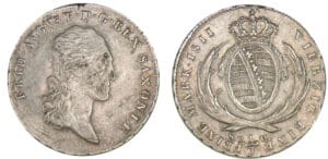 Allemagne - Saxe - Freidrich Auguste III - 1/3 de thaler 1811