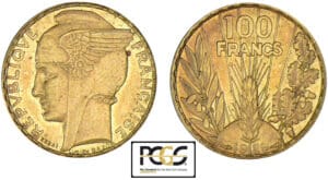 100 francs Bazor - Essai bronze aluminium 1929