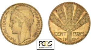 100 francs Turin - Essai bronze aluminium 1929