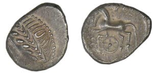 Allobroges - Denier VOL au cheval galopant (60-50 av. J.6C.)