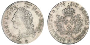 Louis XV - Ecu à la vieille tête 1774 M (Toulouse)