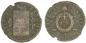 Sol aux balances - An II - 1793 T (Nantes)