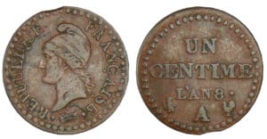 1 centime Dupré directoire - An 8 A (Paris)