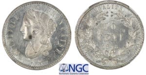 Deuxième république - 10 centimes - Concours de Boivin 1848