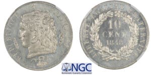 Deuxième république - 10 centimes - Concours de Vauthier-Galle 1848