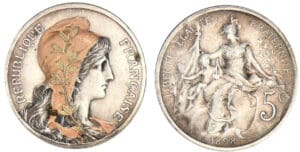 5 centimes Dupuis 1898 - Argentée et dorée