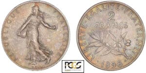 2 francs Semeuse 1898 - Piéfort