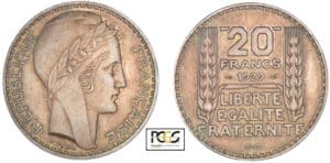 20 francs Turin 1929 - Essai piéfort
