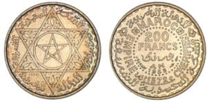 Maroc - 200 fr argent 1953 - Essai