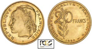 20 francs concours de Guzman 1950 - Essai
