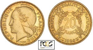 20 francs concours de Turin 1950 - Essai